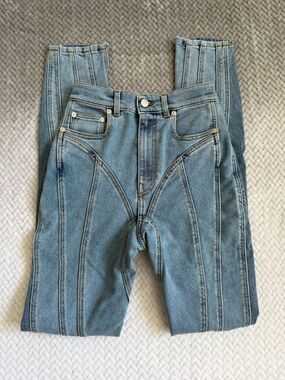 Mugler spiral jeans